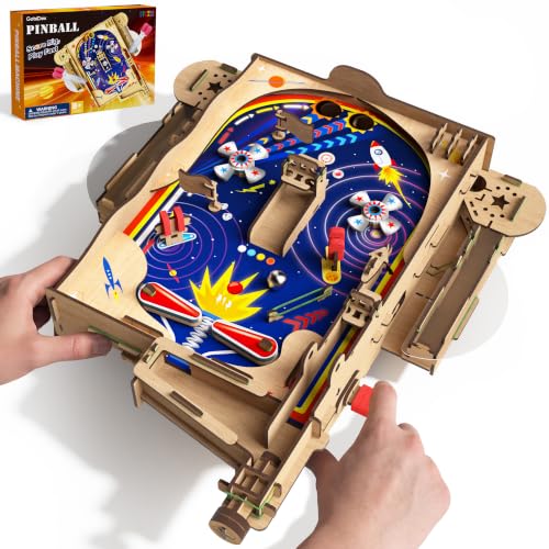 GobiDex DIY Pinball Machine Kit for Kids, Build Your Own Arcade Game