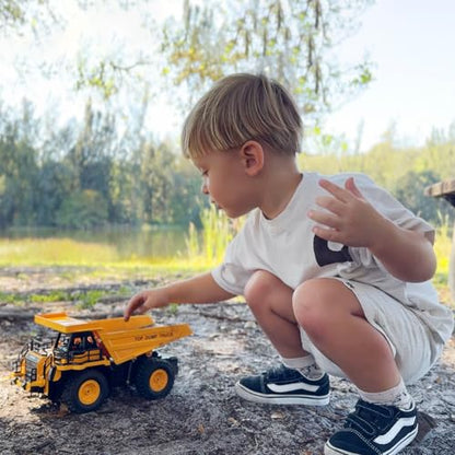 12.2" Remote Control Dump Truck Toy for Kids, RC Construction Vehicle Toy - style: Dump Truck[2026 Upgrade]