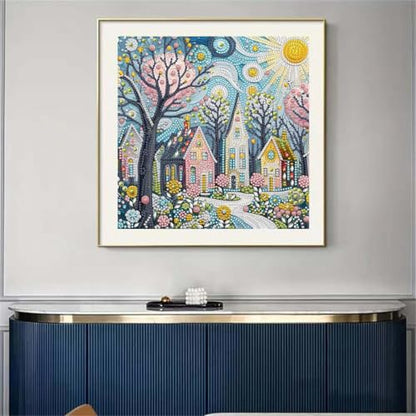 House Diamond Art Kits for Adults,DIY Diamond Painting Kits 12 X 12 inch - color: SH132