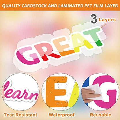 Learn Bulletin Board Decoration Set Welcome Classroom Bulletin Board Cutouts for Party School Classroom Door Welcome Bulletin Board Craft Home Wall (Today is a Great Day to Learn Something New) - style: Today is a Great Day to Learn Something New