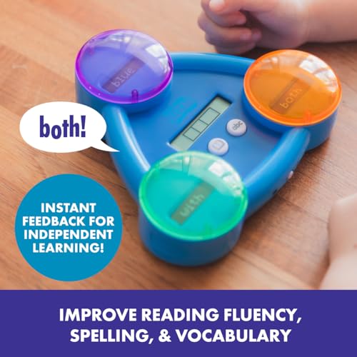 Educational Insights Sight Word Slam - Kindergarten Learning Activities, Sight Word Games, Electronic Phonics Flash Cards, Reading Games for Kids 5-7, Learn to Read CVC Words, Literacy Development