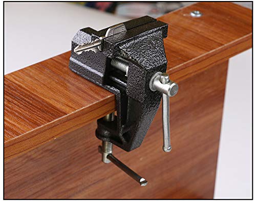Mini Table Clamp, Small Bench Vice, New upgraded cast iron manufacturing Jewelers Hobby Clamps Craft Repair Tool Portable Work Bench Vise (mini) - size: mini 2.0" black