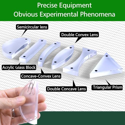 STEM Optical Refraction Reflection Experiment Kit,3-Way Linear Light Source