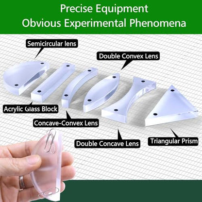 STEM Optical Refraction Reflection Experiment Kit,3-Way Linear Light Source