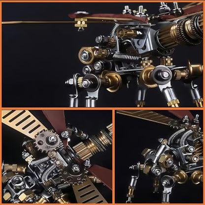 Adult 3D Metal Puzzle, Punk Insect Model Set, 3D Mechanical Insect Building Block Puzzle, Fun DIY Assembly, high-end Men's Gift. (Metal Dragonfly) - color: Metal Dragonfly