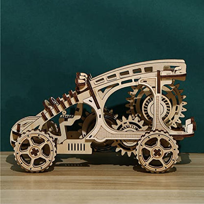 3D Wooden Puzzles for Adults Vintage Dodgems Model Kits, 3D Wooden Car Model Kits to Build, DIY 3D Model Building Kits Desktop Toys for Adults/Teens Boys - style: Vehicle Model