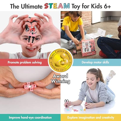 The Off Bits JoyBit Build Your Own Robot Toy Construction Set, Educational Easter Gift Ideas STEM Activities Learning Kit, Creative Build and Play Model Kit Steam Toys for 6 7 8 9 10+ Year Old