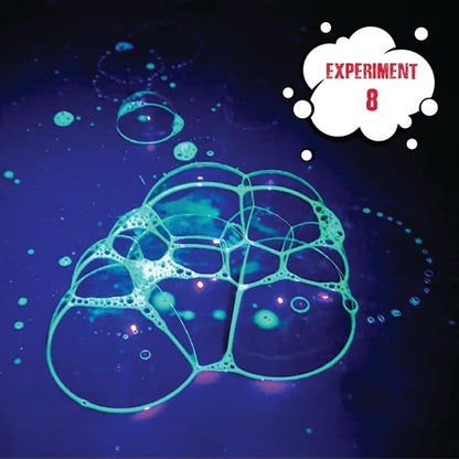 Einstein’s Glow in Dark Science Kit for Kids. STEM for Boys & Girls Aged 8 and Above. 18 Exciting Experiments Inside. Detailed Picture Guide Included. - color: Green and Yellow