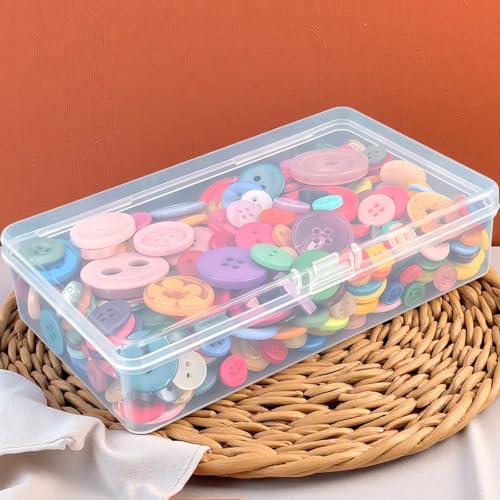 19 Pack Rectangular Clear Plastic Storage Containers - size: 5.7 x 3.35 x 1.38 inch