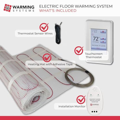 40 Sq Ft 120V Electric Floor Heating System Mat Kit