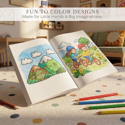 ZICOTO Fun Coloring Book for Kids - Set of 3 Cute Toddler Coloring Books