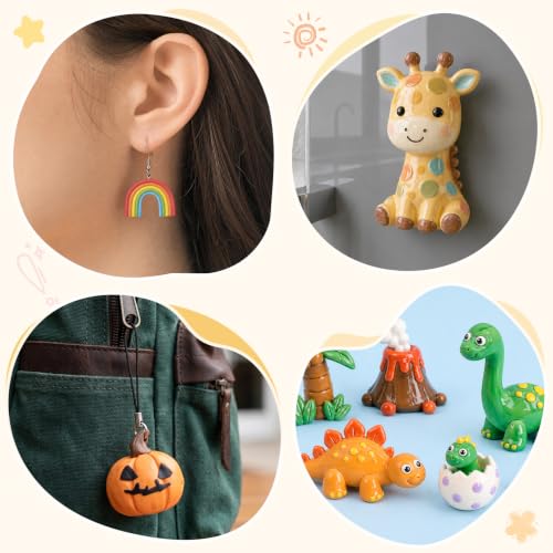 Polymer Clay Kit 50 Colors, Oven Bake Clay for Kids & Artists