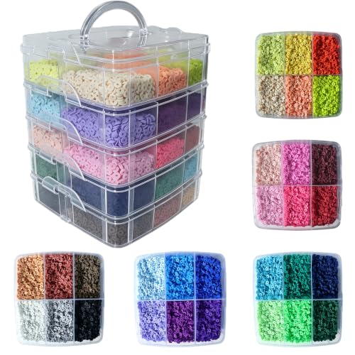 YMSDZHL 45000PCS 30Color Polymer Clay Beads Friendship Bracelet Making Kit - size: 45000+PCS