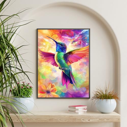 Diamond Art Kits for Adults & Beginners, Hummingbird Diamond Painting Kit - color: HMDPUS-26101