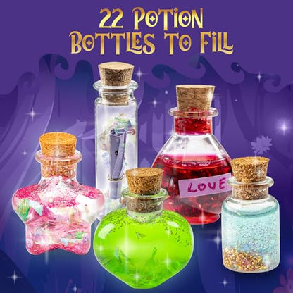 GirlZone Fairy Potions Wish Maker Set - 3 x 6.8 x 9.1 in, Multicolor, Box, Ages 7+ - Magical Play Set & Potion Craft Kit with Spell Kits for Kids