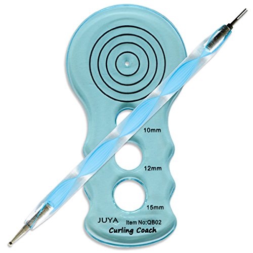 JUYA Paper Quilling Kit 30 Colors 600 Strips 8 Tools, Blue Set, 5mm - color: Blue Tools, size: Width:5mm without Glue