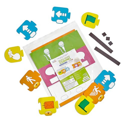 hand2mind ScratchJr Block-Based Coding Magnetic Demonstration Set, Learn to Code, Computer Science and Programming for Kids, STEM Activities, Elementary STEM Classroom, Science Teacher Supplies - style: Demonstration Set
