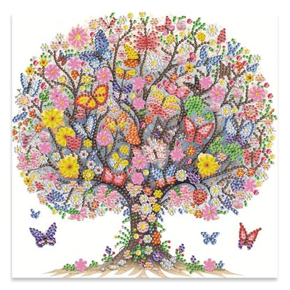 JATOK Diamond Art Kits for Adults, Tree of Life, Special-Shaped Gems - color: Indigo