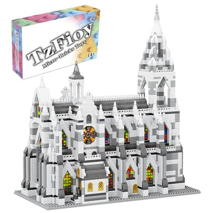 Cologne Cathedral Germany Micro Brick Building Set (3598 Pieces) – Landmark Model Educational Toy Gift for Kids and Adults - color: Cologne Cathedral