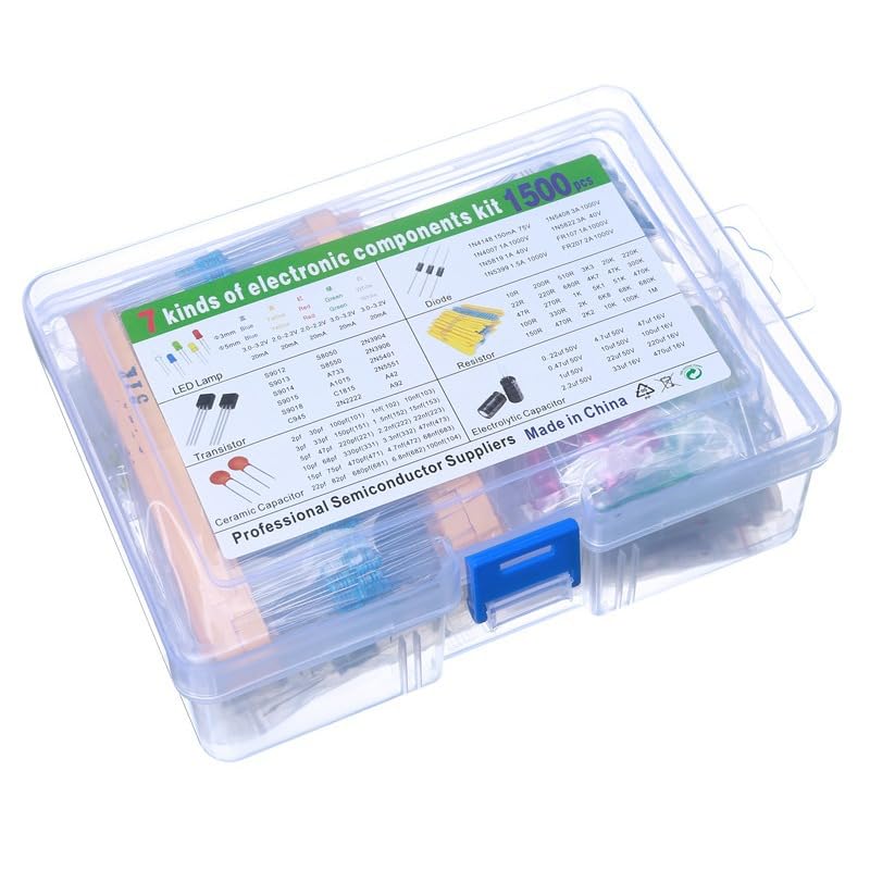 1500Pcs Electronics Component Assortment Kit