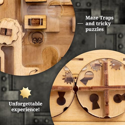 iDventure aMAZEing Safe, Money Puzzle Box for Adults, Box for Cash Gift - color: A-maze-ing Safe