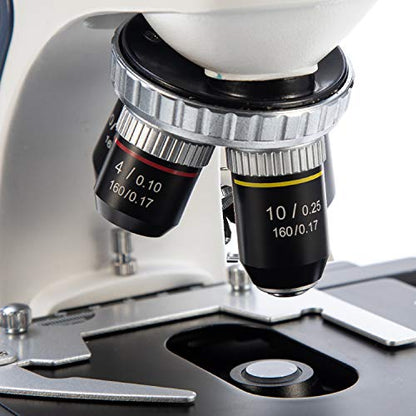 Swift SW380T 40X-2500X Magnification, Siedentopf Head, Research-Grade Trinocular Microscope Compound Lab with Wide-Field 10X/25X Eyepieces, Mechanical Stage, Ultra-Precise Focusing, Camera-Compatible - style: SW380T