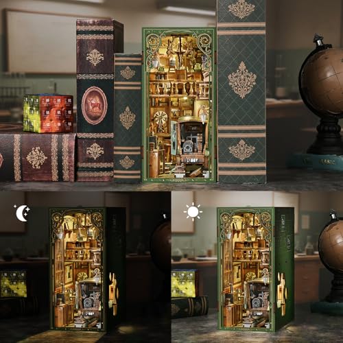 CCCDF Book Nook Kit, The Radium Lady DIY Miniature House with LED - color: The Radium Lady