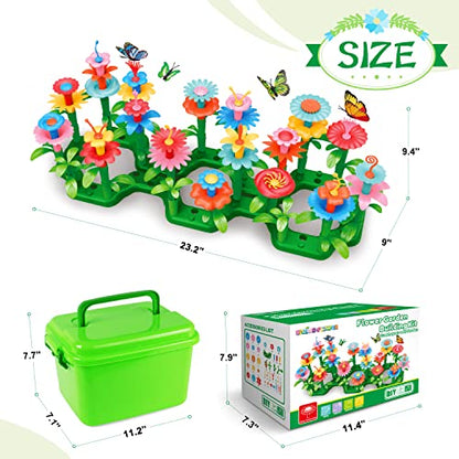SpringFlower Flower Garden Building Toys, for Girls 3 4 5 6 7 Years Old