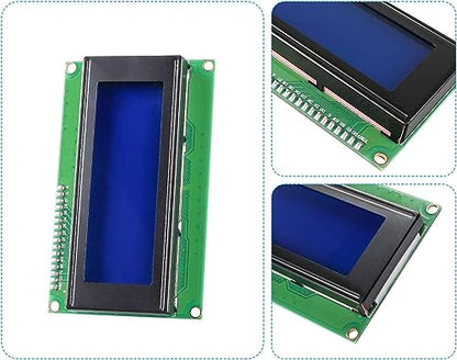 SunFounder 2 Pack 2004 20x4 LCD Module IIC I2C Interface Adapter Blue Backlight Compatible with MEGA2560 Arduino R3 Raspberry (I2C Included) - color: LCD2004 & I2C (2Pack)
