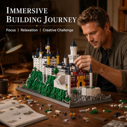 Neuschwanstein Castle Architecture Building Block Set 1969 Pcs - style: Neuschwanstein Castle