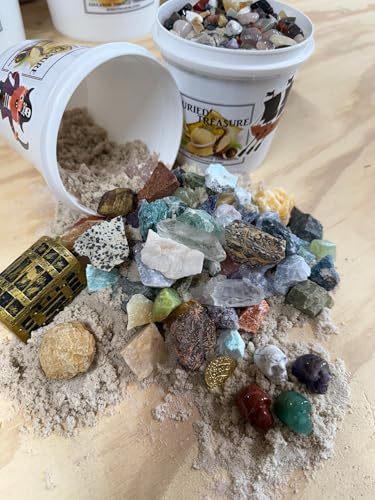 Quart MINI Miner Pirate Mining Bucket, Unique Gift, Geology KIT, Crack Your OWN GEODE, Crystal Bucket