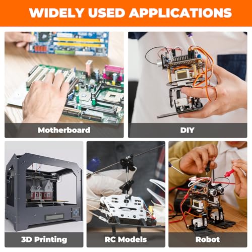 JST-XH 2.5mm & Du pont 2.54mm Connector Kit with AWG28–17 Ratcheting Crimping Tool, 22 Sizes Wire Terminal Set for Arduino, Raspberry Pi, 3D Printer, RC, PCB & DIY Electronics - size: JST-XH 2.5mm + Du pont Kit