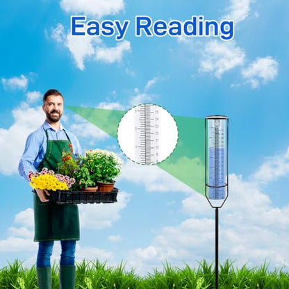 2 Pack Plastic Rain Gauge Replacement Tube - color: Clear Tube
