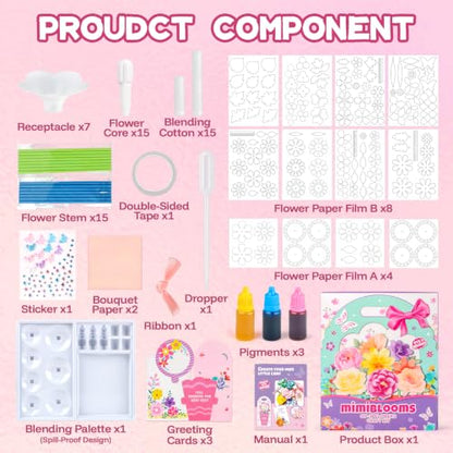 Mimiblooms Paper Flowers Science Kit for Girls for Girls 6 7 9 10 11 Years