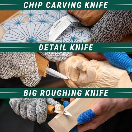 BeaverCraft BW7 Basswood Carving Blocks S15 Wood Carving Kit Wood Whittling Kit for Beginners Kids