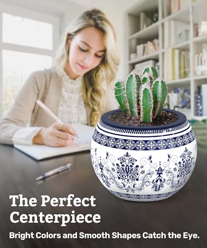 PieceRelax Unique 3D Puzzle Planter - 80 Plastic Pieces [K1154] - color: Hokusai - the Great Wave of Kanagawa