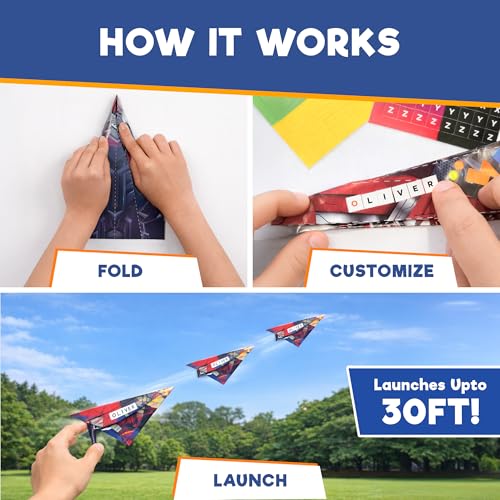 Doctor Jupiter Paper Airplane Book Kit for Kids Ages 4+, Craft Toy - style: 50+ Airplanes