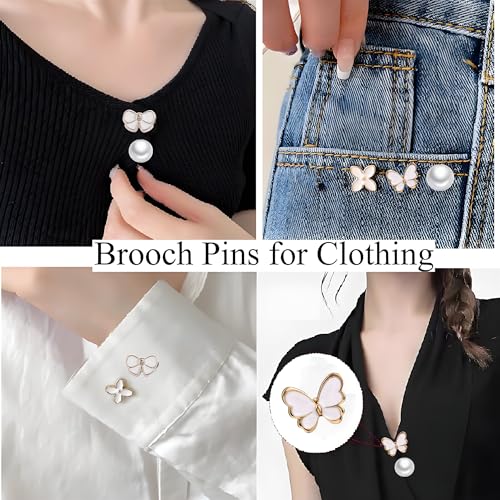 Junk Sock Charms Kit, Brooches and Pins for Women,Bag Charms Safety Pins - color: Silver