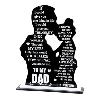 Fathers Day To My Dad Gifts – Best Dad Ever Gifts, Birthday Valentines from Daughter Son Kids, Golf Dog Bonus Father in Law Gift - color: ToMyDad02