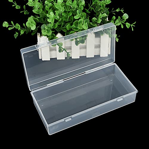 6 Pack Rectangular Clear Plastic Storage Containers - size: 7.28 x 3.54 x 1.77 inch