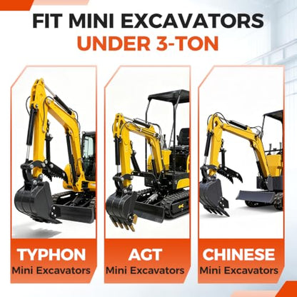 Mini Excavator Hydraulic Thumb Kit for Excavator Up to 3 Tons