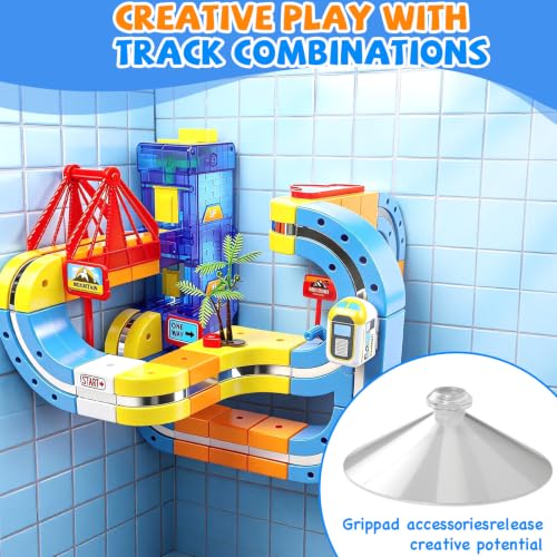Magnetic Train Track Set, Electric Magnetic Train for Kids 3 4 5 6 7 8 Years Old, 3D STEM Educational Toy to Spark Imagination, Perfect Christmas Birthday Gift