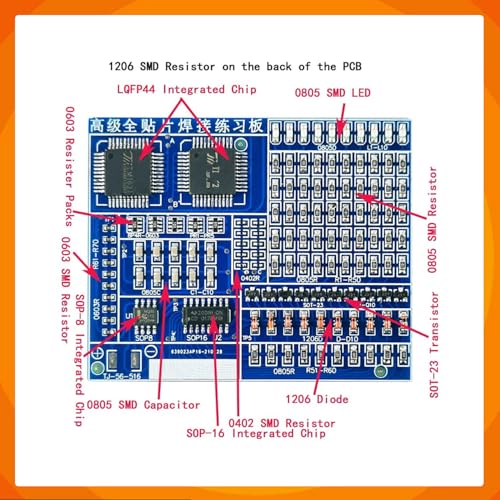 Soldering Practice Kit - 4-in-1 SMD & SMT DIY Electronic Kits | Soldering Training Board for Beginners, Hobbyists, and Students | Perfect for Learning Surface Mount Soldering Techniques