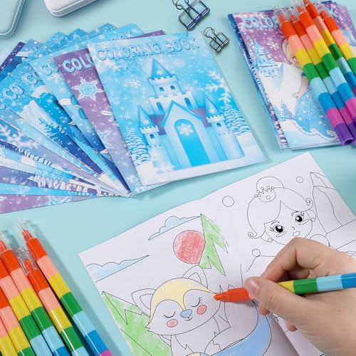 BenLouis 24 Pcs Frozen Mini Coloring Books for Kids Party Favors - style: Frozen