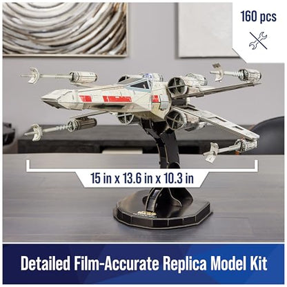 4D Build Star Wars T-65 X-Wing Starfighter 3D Puzzle Model Kit for Adults - style: T-65 X-Wing Starfighter 160 pcs