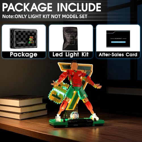 LED Light Set Compatible with Lego 43016 Cristiano Ronaldo – Soccer Legend Set, Light Kit for Lego 43016 Building Blocks Model, Not Included The Model Set - color: 43016 Cristiano Ronaldo Soccer Legend Set