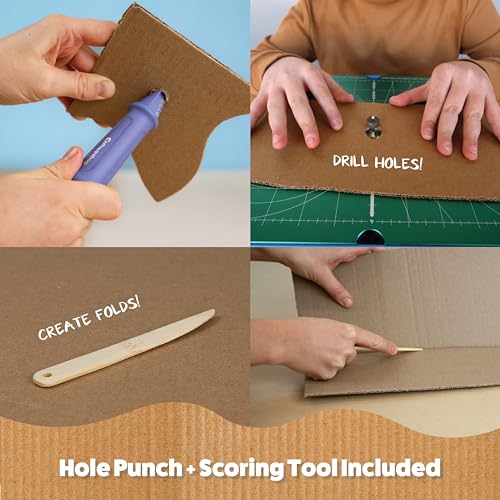 Chompshop ChompSaw Cardboard Cutter, Kid-Friendly Power Tool, Ages 3+