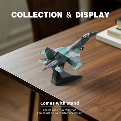 SEBUNAS 1:100 Scale SU-35S Fighter Jet Quick Build Model Kit - color: 04.SU-35S