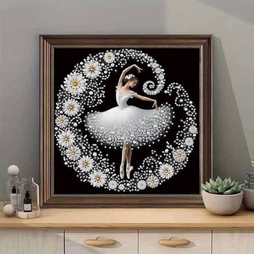 Elegant Dancer Diamond Art Kits for Adults,Diamond Painting Kits 12×12 inch - color: Elegant Dancer