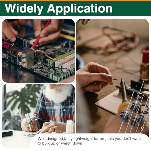 240PCS Diode Assortment Kit, 20 Values Rectifier & Schottky Diodes - size: 20 Values 240Pcs